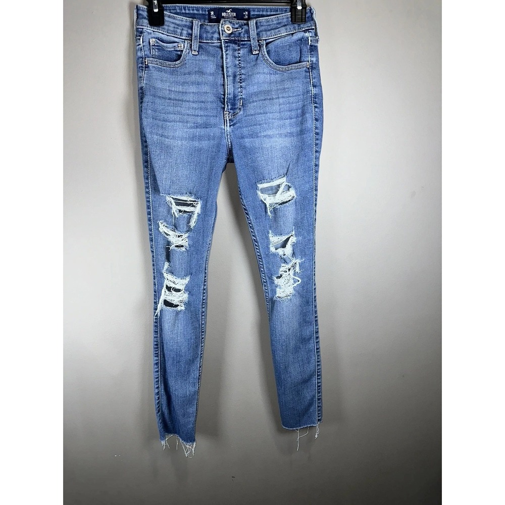 Hollister Jeans Women's 25x27 3R High Rise Super Skinny Medium Distressed